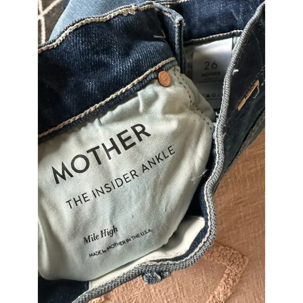 Mother The Insider Ankle Mile high NWOT 26 - Picture 11 of 12